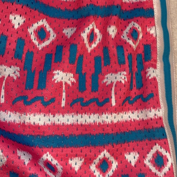 Chubbies hot pink turquoise palm tree gym shorts Sz XL EUC - Picture 3 of 6